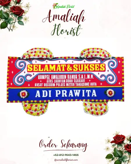 Papan Bunga Ucapan Selamat Mriyan